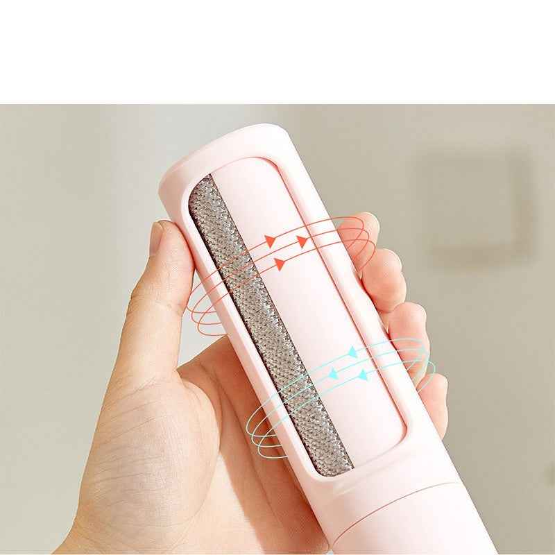 Reusable lint brush for pet hair on clothing