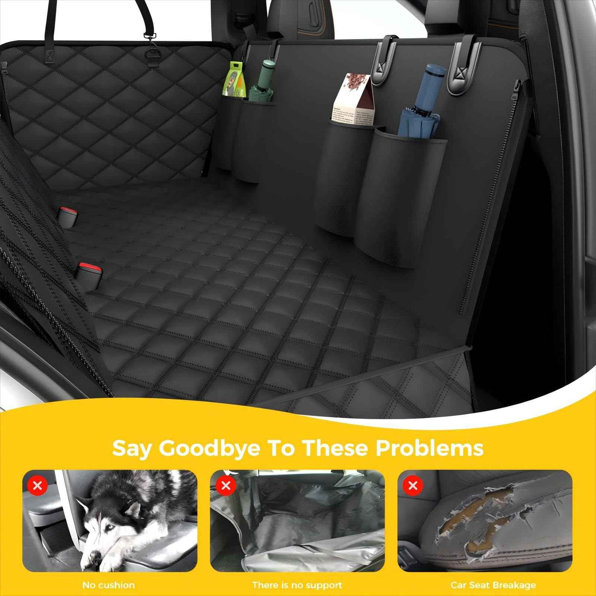 Waterproof Non-Slip Dog Car Hammock – view 2