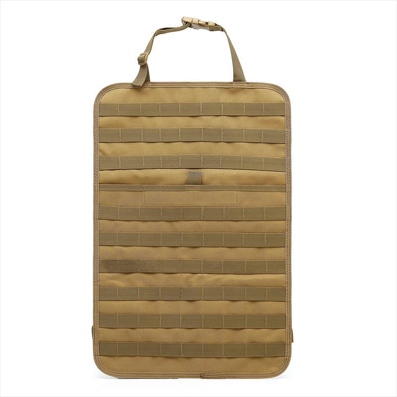 Car seat organizer pockets and storage sections