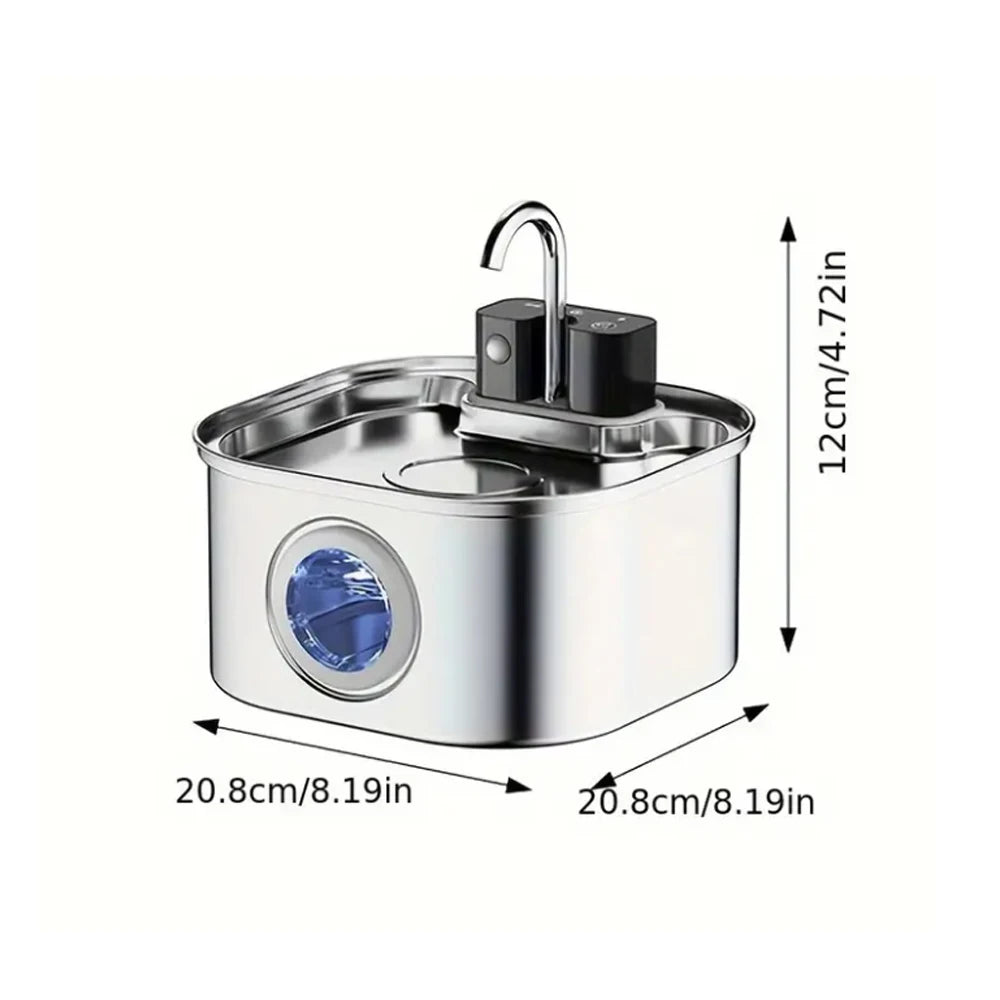 Rechargeable sensor pet water fountain detail