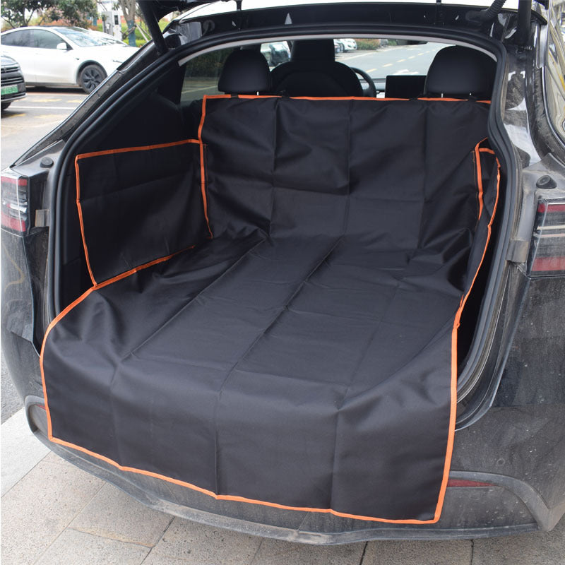 Dog car trunk mat protective surface and side coverage