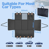 Hard-bottom dog car hammock dimensions