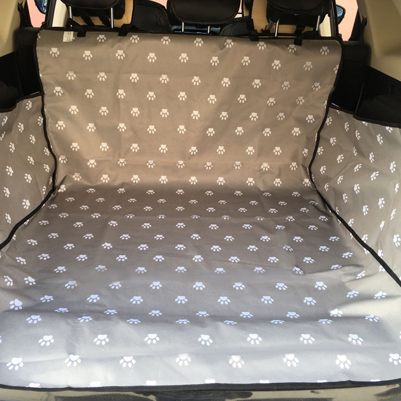 Footprint Dog Transporters Waterproof Back Back Pet Dog Seat Car Mat Cover Hammock Protector With Safety Belt D1010 - Pets N Puppies