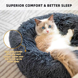 Cozy round pet bed product angle