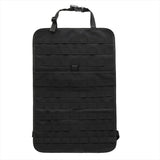 Travel storage organizer behind car seat
