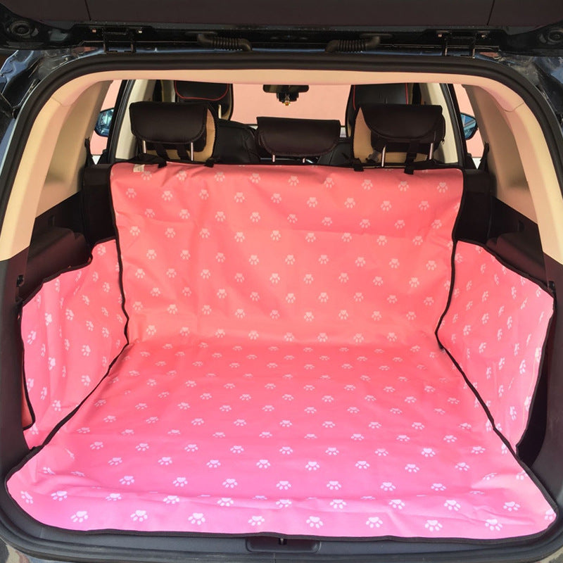 Footprint Dog Transporters Waterproof Back Back Pet Dog Seat Car Mat Cover Hammock Protector With Safety Belt D1010 - Pets N Puppies