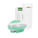 Reusable dog and cat bath brush for coat grooming