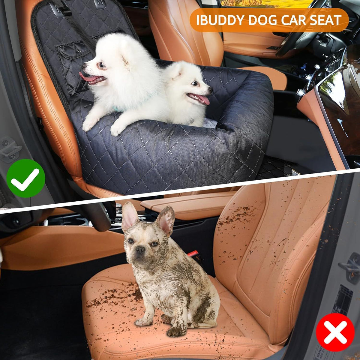 Waterproof Pet Car Seat Cover for Front or Rear Seats – view 5