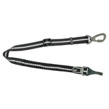 Reflective dog travel tether feature detail