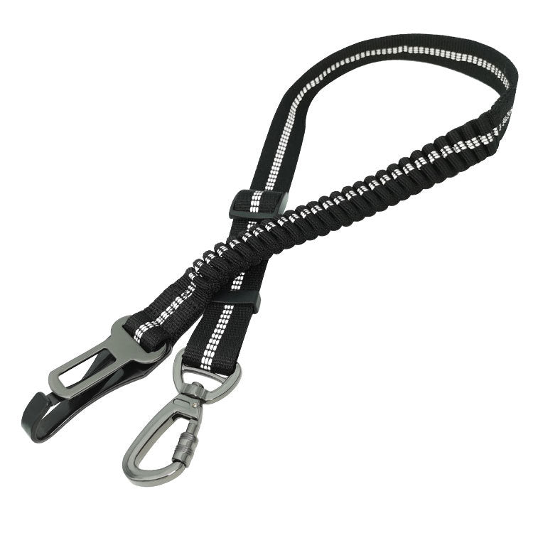 Dog travel tether metal hardware detail