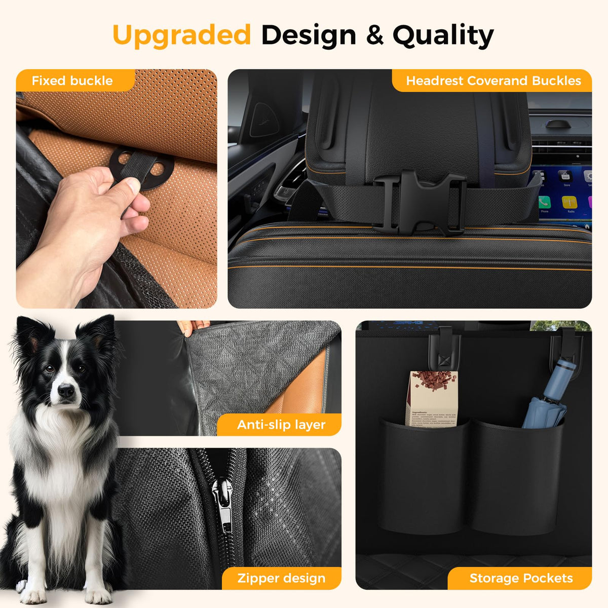 Waterproof Non-Slip Dog Car Hammock – view 5