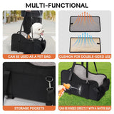 Small dog car seat cushion feature view