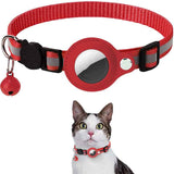 Pet collar with integrated tracker holder