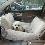Dog car seat bed padded interior