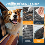 Dog back seat extender scratch-resistant surface