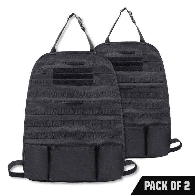 Car back seat organizer feature view
