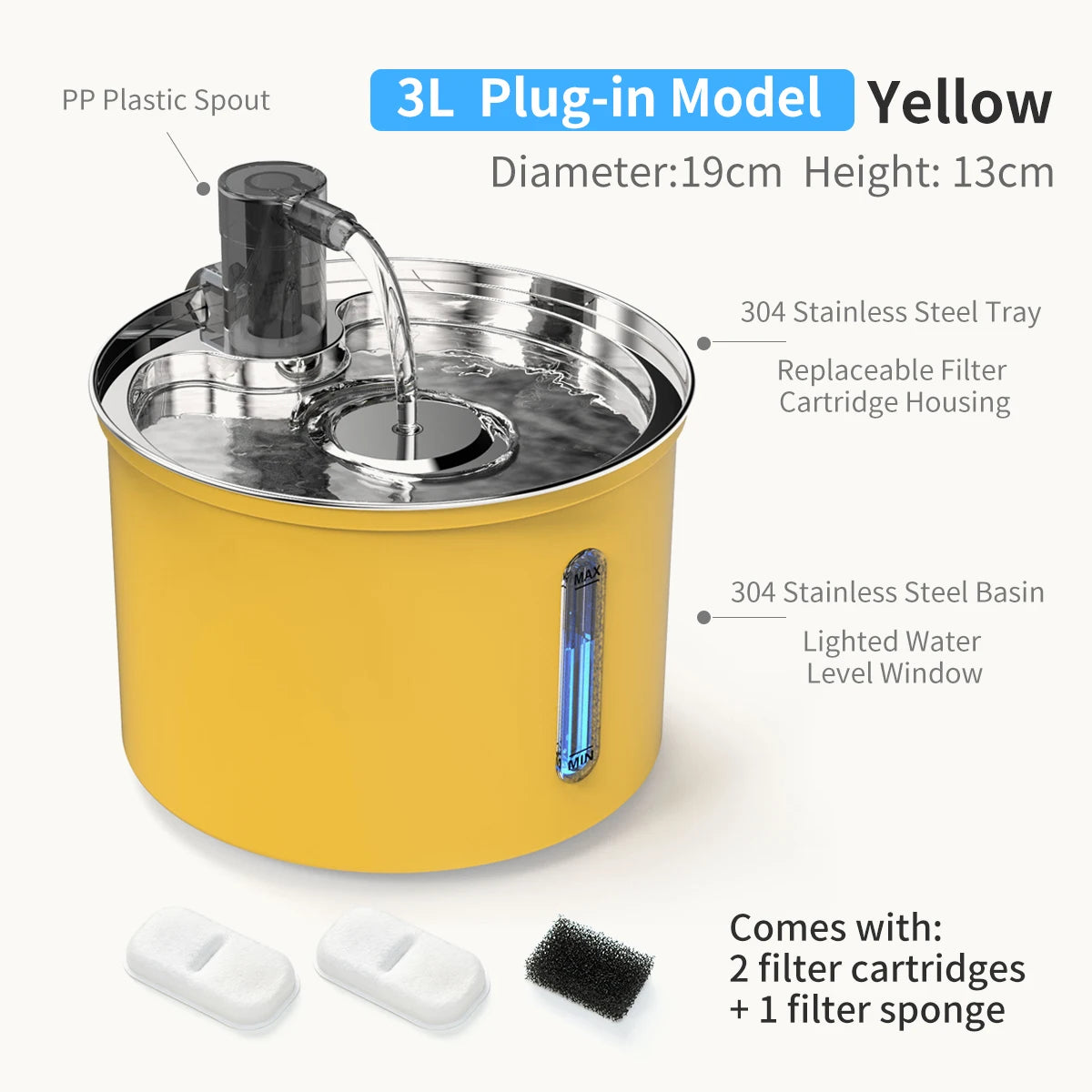 Stainless Steel Automatic Pet Drinking Fountain Smart Water Dispenser for Cats And Dogs Pet Water Supply - Pets N Puppies