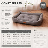 Dog bed fabric and cushion detail