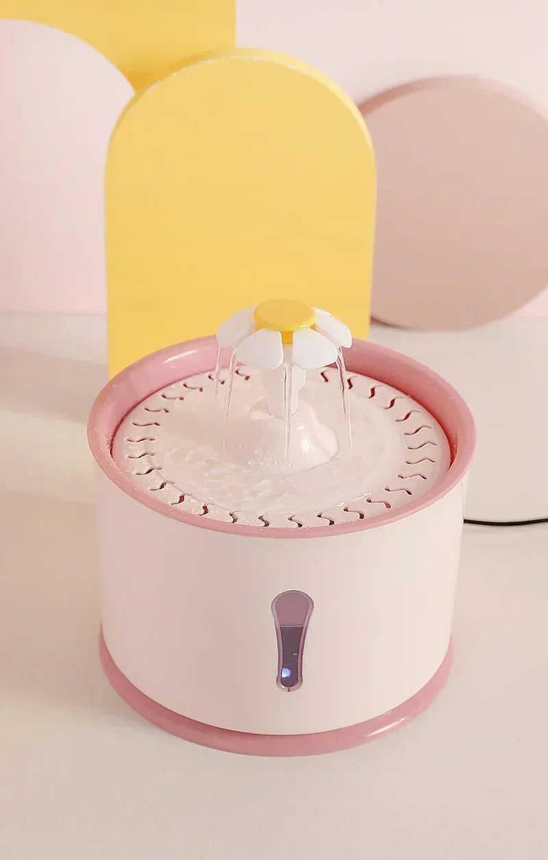 Cat Automatic Water Fountain Built-in Activated Carbon 2.4L Water Dispenser Silent Drinking USB Charge Electric Pet Feeder Bowl