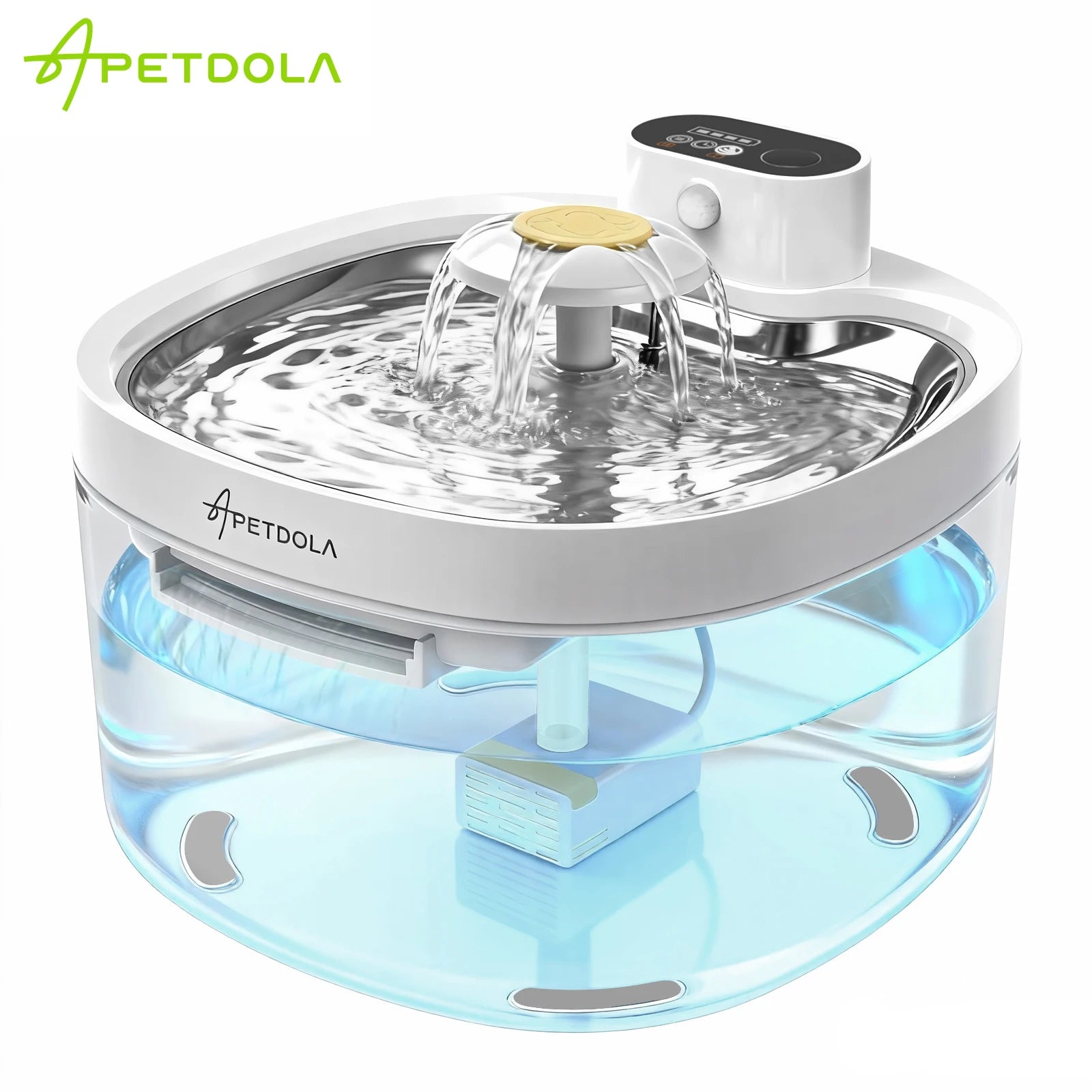 Wireless Cat Water Fountain Auto Sensor Cordless Pet Water Dispenser 4000mAh Battery Operated For Cats Dogs Drinking Fountain