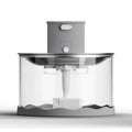 Modern Stainless Steel Cat Water Fountain Wireless Super Mute Pet Drinking Water Feeder Automatic Battery Powered Solid Pattern