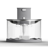 2.8L quiet wireless pet water fountain in stainless steel