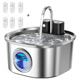 3L stainless steel pet water fountain detail