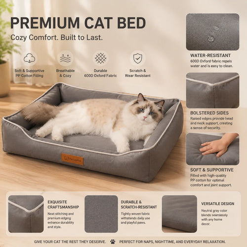 Dog Bed for Large Dog Mattress Four Season Square Bite-resistant Cat Bed Soft Thickened Dog Bed Waterproof Sofa Pet House