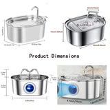 3.2L ultra-quiet pet water fountain product angle