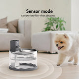 Wireless pet fountain drinking surface and reservoir