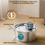 Automatic pet fountain drinking surface detail