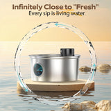 3L pet water fountain reservoir and pump view