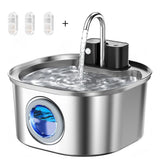 Stainless steel cat and dog water fountain