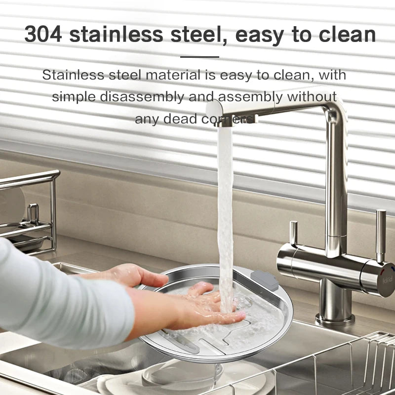 Stainless Steel Cat Water Fountain with Viewing Window Cat Fountain. Multi-Filter Automatic Pet Water Dispenser, Silent Cat Wate