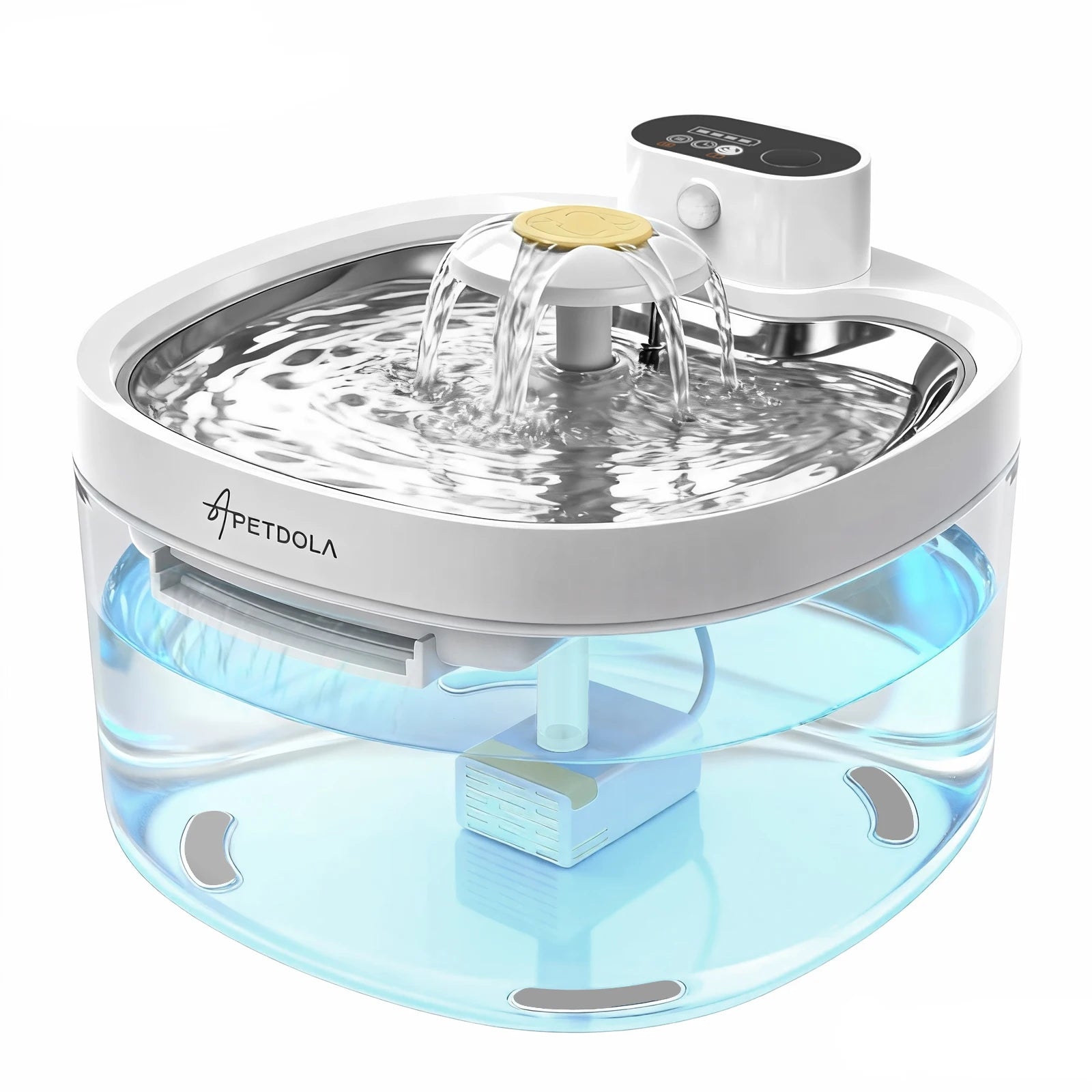 Wireless Cat Water Fountain Auto Sensor Cordless Pet Water Dispenser 4000mAh Battery Operated For Cats Dogs Drinking Fountain - Pets N Puppies