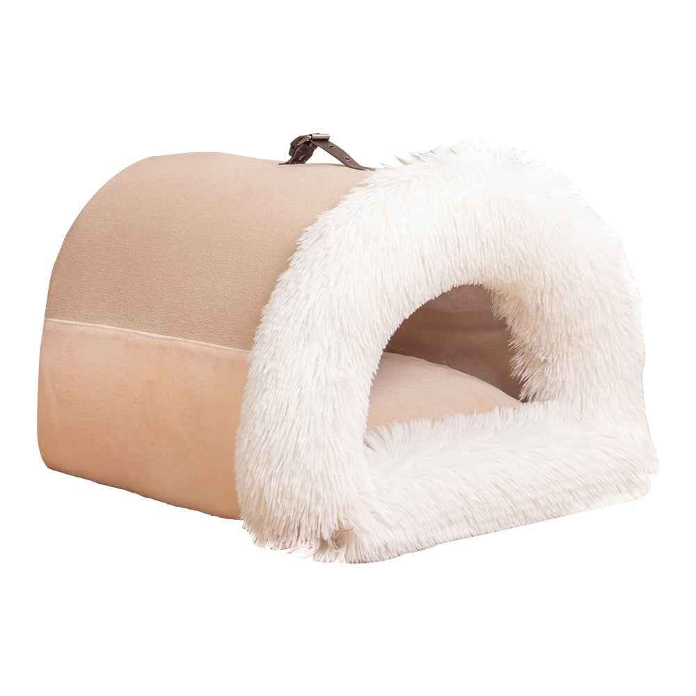 Cozy pet nest cushioned interior detail