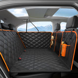 Dog back seat extender folded for storage