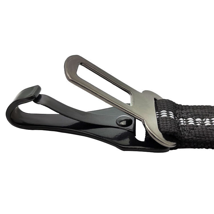 Adjustable dog car tether strap