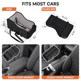 Compact center console pet car seat