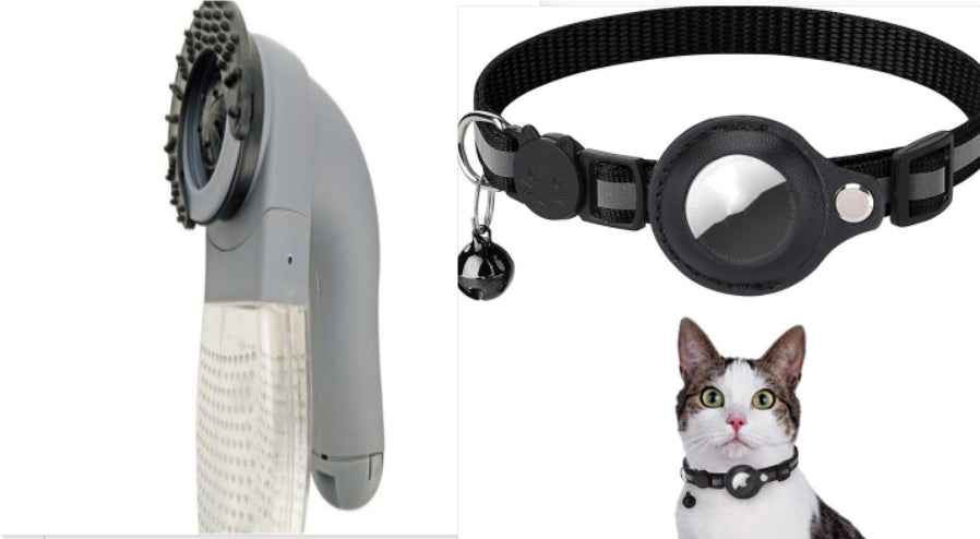Pet collar tracker holder close-up