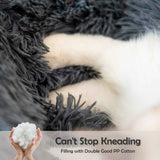 Soft donut bed resting surface for cats and small dogs
