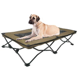 Portable large dog lounger side profile