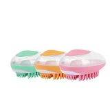 Silicone dog and cat grooming brush product view