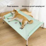 Portable Striped Camping Dog Bed